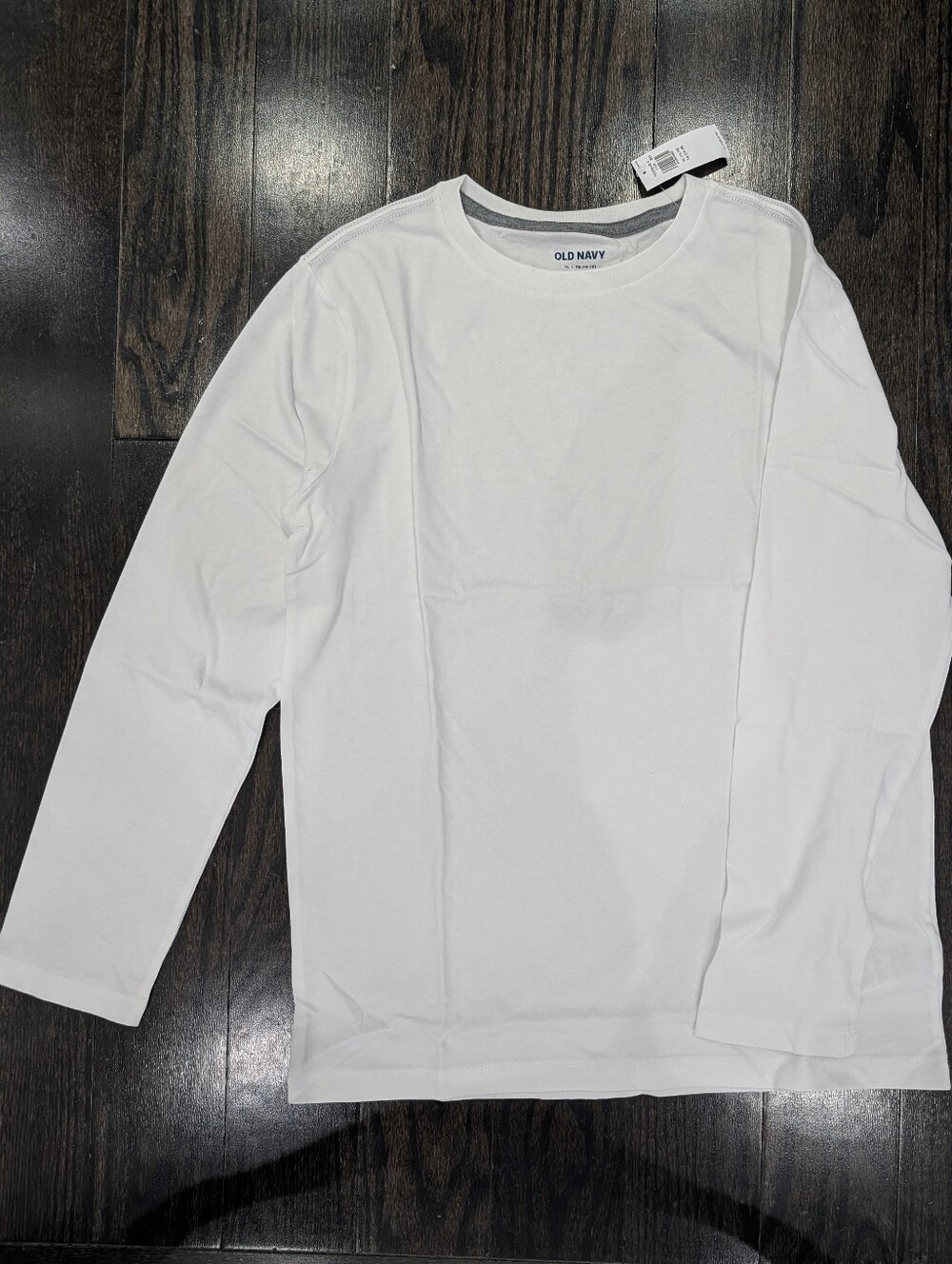 5/$35 Old Navy White Long Sleeve T-Shirt – Kids XL (14–16) NWT
